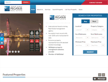 Tablet Screenshot of pegasusbahrain.com